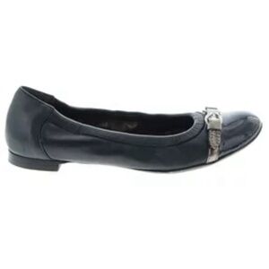 AGL Slip On Ballet Flats Shoes Size 36EU/6US Blue Leather Cap Toe